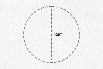 120 inch round linen white table cloth